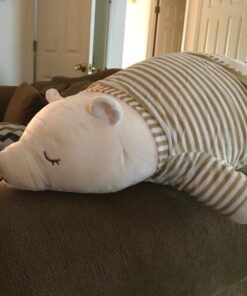 Niuniu Daddy Polar Bear Stuffed Animals 28 Inch Jumbo Large Plush Toy for Kids/Toddlers Kawaii Plushies for Girls/Boys Cute Cuddle Body Pillow for Sleeping Gift for Christmas Birthday 67 71UmkcF iBL