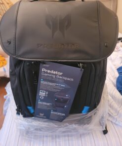 Acer Predator Utility Gaming Backpack, Water Resistant and Tear Proof Travel Backpack Fits and Protects Up to 17.3" Predator Gaming Laptop, Black with Teal Accents 17" Utility Backpack 28 71Unc2TkKmL