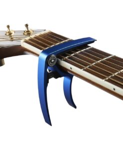 Guitar Capo (2 Pack) for Guitars, Ukulele, Banjo, Mandolin, Bass - Made of Ultra Lightweight Aluminum Metal (1.2 oz!) for 6 & 12 String Instruments - Nordic Essentials (Green+Blue) Green + Blue 24 71UpGKesl7L