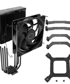 Cooler Master Hyper 212 Black CPU Air Cooler, SickleFlow 120 Edge Fan, Aluminum Top Cover, 4 Copper Heat Pipes, CryoFuze, 152mmTall,Brackets AMD Ryzen AM5/AM4, Intel LGA1700/1200 (RR-S4KK-25SN-R1) 46 71UrS5GQeL