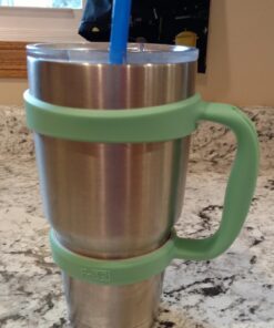 F-32 Handle - 19 COLORS - 30oz Size - Compatible with 30 oz YETI and 30 oz. OZARK TRAIL Tumbler Travel Mug (30OZ, SEAFOAM GREEN) 30ozSeafoam Green / Groovy Green 30.0 ounces 31 71Us1rjgZwL