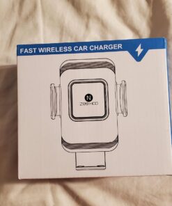 ZeeHoo Wireless Car Charger,15 W Fast Charging Auto-Clamping Car Mount,Windshield Dash Air Vent Phone Holder for iPhone 14 13 12 Mini 11 Pro Max XS XR 8,Samsung S22 S21 S20 Note 20 10 9 8 Black SC-1 49 71UsFUxCJkL