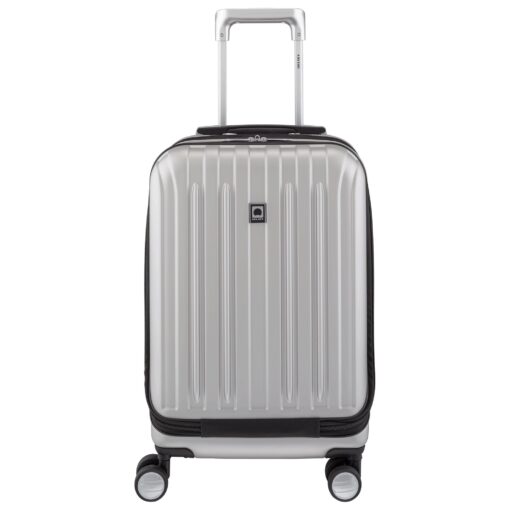 DELSEY Paris Titanium Hardside Expandable Luggage with Spinner Wheels, Silver, Carry-On 19 Inch