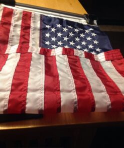 12x18" American Boat Flag - Marine Grade US Flag, Embroidered All Weather Nylon with Reinforced Stitching - for outdoor use, Made In USA 26 71UtlfA3VZL