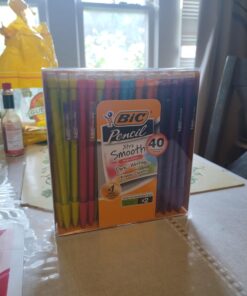 BIC Xtra-Smooth Mechanical Pencils with Erasers (MPCE40-BLK), Bright Edition Medium Point (0.7mm), 40-Count Pack, Bulk Mechanical Pencils for School or Office Supplies, Gifts for Students Xtra-Smooth Bright Edition 34 71UtrL5YiGL