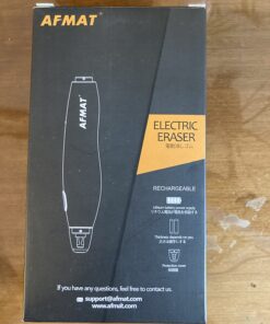 AFMAT Electric Eraser for Artists, 140 Eraser Refills, Rechargeable Electric Eraser for Drawing, Artist Eraser Rechargeable for Drafting, Painting, Sketching, Architectural Plans, Detailer Tool-White White 1 Count (Pack of 1) 50 71Uu7c5WdLL