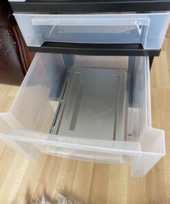 IRIS USA, Inc 116827 Mini Chests,4-Drawer,12-1/16-Inch x14-1/4-Inch x26-7/16-Inch ,Clear/Black 35 71UuF4OvWmL