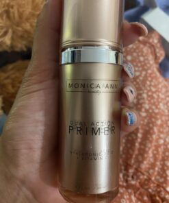 Monica Ann Beauty Dual-Action Face Primer - 30 mL | Hydrating Makeup Primer With Vitamin C & Hyaluronic Acid | Smoothing Translucent Matte Pore Minimizer | Foundation Primer For Any Skin Tone 1.01 Fl Oz (Pack of 1) 27 71UuTV1O1EL