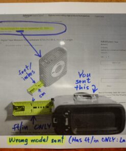 eTape16 ET16.75-db-RP Digital Tape Measure, 16 Feet, Red Generation-1 26 71UuukVtz L