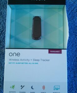 Fitbit One Wireless Activity Plus Sleep Tracker, Burgundy 75 71UvMMiXVL