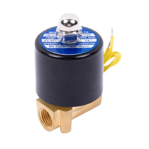 HFS(R) N/C Electric Solenoid Valve for Water Air Gas (110V AC 1/4IN NPT) 110V AC 1/4IN NPT