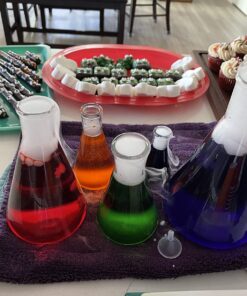 Karter Scientific Glass Flask 5 Piece Set, Narrow Mouth Erlenmeyer, Borosilicate 3.3 Glass - 50ml, 150ml, 250ml, 500ml, 1L, 213B2 50/150/250/500/1000ml 21 71UvQhGaXxL