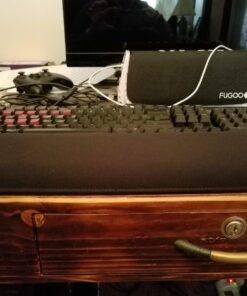 Glorious Gaming Wrist Pad/Rest - Full Standard Size - Black - Mechanical Keyboards, Stitched Edges, Ergonomic | 17.5x4 inches | 25mm/1in Thick (GWR-100) Full Size (Standard) 59 71UvwLWaQdL