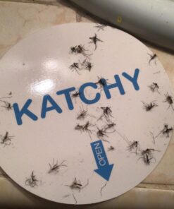 Katchy Indoor Insect Trap - Catcher & Killer for Mosquitos, Gnats, Moths, Fruit Flies - Non-Zapper Traps for Inside Your Home - Catch Insects Indoors with Suction, Bug Light & Sticky Glue (Black) Original Black 40 71Uvz23P4lL