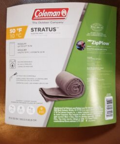 Coleman Stratus Fleece Sleeping Bag Liner, 50°F Sleeping Bag for Adults, Adds 12°F More Warmth When Used to Line Another Sleeping Bag, Stuff Sack Included Mixed Colors 43 71UxO 7mYNL