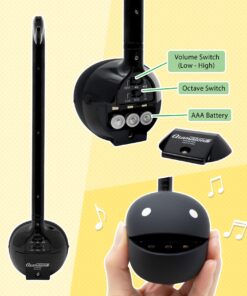 Alternative view of Otamatone Japanese Electronic Musical Instrument Portable Music Synthesizer from Japan by Maywa Denki Studio Award Winning, Educational Fun Gift for Children, Teens & Adults - Black