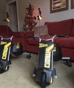 Razor PowerRider 360 – Electric Tricycle, Up to 9 mph, Welded Steel Fork, 12V Powered Ride-On for Ages 8 and Up, Black, Yellow 33 71UxYU6N9ZL