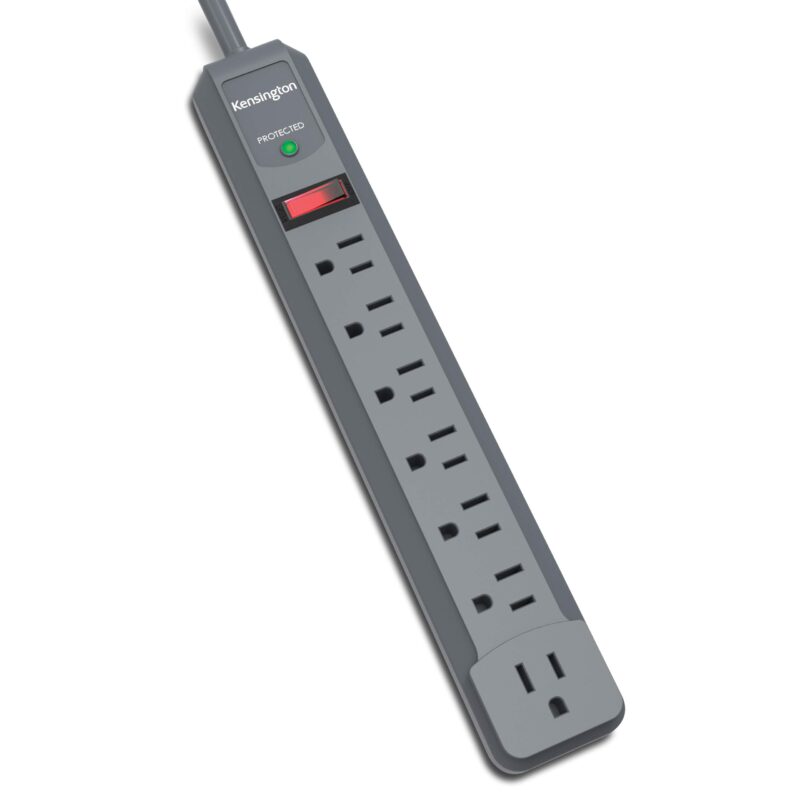 Kensington Guardian 7-Outlet, 6-Foot Cord, & 540 Joules Premium Surge Protector (K38217NA) 6ft Power Cord 7 Outlet