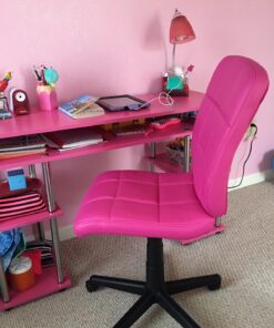 Flash Furniture Clayton Mid-Back Pink Quilted Vinyl Swivel Task Office Chair 38 71UyhWvZhL