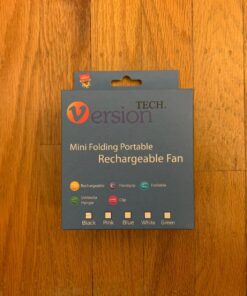 VersionTECH. Mini Handheld Fan, USB Desk Fan, Small Personal Portable Table Fan with USB Rechargeable Battery Operated Cooling Folding Electric Fan for Travel Office Room Household Black 52 71Uz 8CwRlL