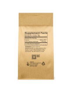 Pure Original Ingredients Calcium Carbonate (2 lb) Dietary Supplement, Food Preservative, Acid Neutralizer Unflavored 32.0 Ounce (Pack of 1) 4 71UzMnY0IeL