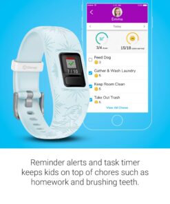 Garmin 010-01909-38 Vivofit Jr. 2, Kids Fitness/Activity Tracker, 1-Year Battery Life, Adjustable Band, Disney Frozen 2, Elsa, Light Blue Disney Frozen 2 - Elsa Disney Frozen 2 - New 14 71V0w5AnY4L