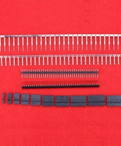 Hilitchi 635 Pcs 40 Pin 2.54mm Pitch Single Row Pin Headers, Connector Housing Female, Male/Female Pin Connector Kit 6 71V1MPH28AL