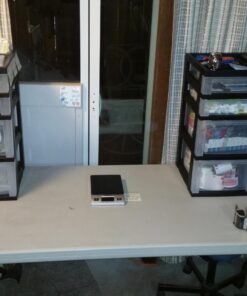 IRIS USA, Inc 116827 Mini Chests,4-Drawer,12-1/16-Inch x14-1/4-Inch x26-7/16-Inch ,Clear/Black 37 71V1Xc98uNL