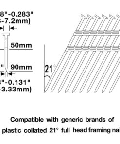NuMax SFR2190 Pneumatic 21 Degree 3-1/2" Framing Nailer 28 71V2JCqAvrL