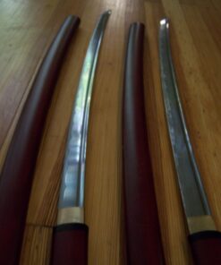 Ace Martial Arts Supply Handmade Japanese Shirasaya Samurai Katana Sharp Sword-Kenshin Burgundy 70 71V2RVigbtL