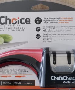 Chef'sChoice 463 Pronto Hone for 15-Degree Serrated and Straight Knives Diamond Abrasives Fast Sharpening, 2-Stage, Black 29 71V2T74OzkL