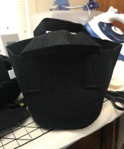 247Garden 5-Pack 1-Gallon Aeration Fabric Pot/Plant Grow Bag w/Handles (260 GSM, Black, 6H x 7D) 1 Gallon 42 71V2uNXDXvL