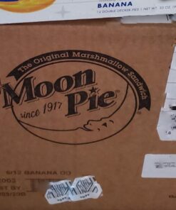 MoonPie Double Decker Banana Marshmallow Sandwich - 2oz, 12Count Box ( 72Count Total) | Double Layer Banana Covered Graham Cracker & Marshmallow Pie, 2.06 Pound (Pack of 6) 22 71V5ItRXAXL