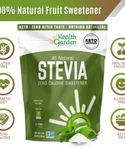 Health Garden Stevia Sweetener Powder - 4:1 Sugar Substitute - All Natural - Gluten Free - Keto Friendly - Tastes Like Sugar (2 lbs) 2 Pound (Pack of 1) 9 71V6aOTgFfL