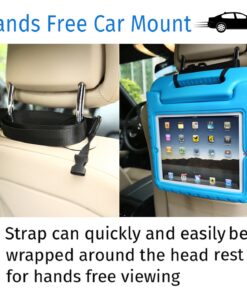 HDE Shoulder Strap for Shockproof iPad Case - Adjustable Carry Strap Compatible with All Shock Proof Apple iPad Cases for Kids - Detachable Universal Design Transforms into a Car Headrest Mount 13 71V6tdb5YL