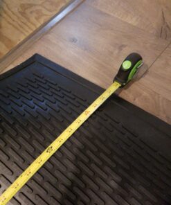 Guardian - MLL14030500 Clean Step Scraper Outdoor Floor Mat, Natural Rubber, 3'x5', Black, Ideal for any outside entryway, Scrapes Shoes Clean of Dirt and Grime "3' x 5'" Geometric 16 71V76sIgvdL