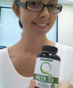 Zhou Green Tea Extract Capsules with EGCG, Natural Energy, Mental Focus, Immune Health, Antioxidant and Heart Support, Non-GMO, Vegan, Gluten Free, 120 Capsules 43 71V8 T0dy0L