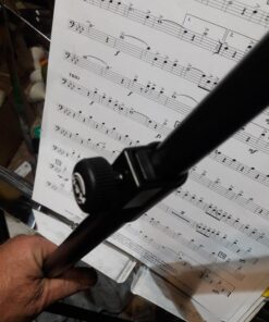 K&M - Konig & Meyer 14985.000.55 Trombone Stand - Industry Standard Fits Trombones and Marching Baritone Horns - Sturdy Folding Leg Base - Professional Grade for all Musicians - German Made - Black Regular Stand 13 71V80JVqAAL