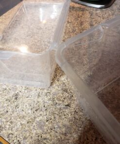 Sterilite 6 Qt Storage Box, Stackable Bin with Lid, Plastic Container to Organize Shoes and Crafts on Closet Shelves, Clear with White Lid, 12-pack 6 Quart 41 71V96Y1oUL