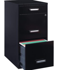 Office Dimensions 20225 File Cabinet, 18-Inch, Black 3 Drawer 28 71V9KZhawtL
