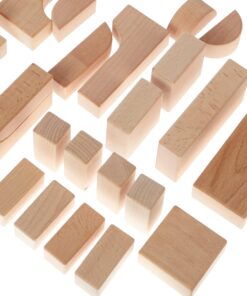 KidKraft 60-Piece Wooden Cutout Shapes Block Building Architectural Set - Natural 30 71VAX6JrBUL