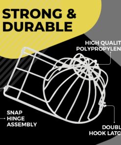 BallcapBuddy Cap Washer Hat Cleaner, Hat Washer for Baseball Caps in Washing Machine or Dishwasher- Made in USA White 35 71VBINQP PL