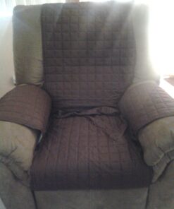 Innovative Textile Solutions, Microfiber Furniture Protector Recliner Wing Chair, Perfect Chair Protection, Comfortable Easy Stretch Fabric, Protect Against Spills and Stains (Chocolate) Chocolate 11 71VCDwLY XL