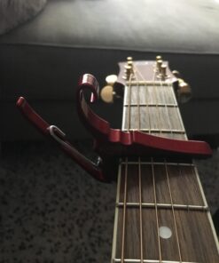 Kyser Quick-Change Guitar Capo for 6-string acoustic guitars, Ruby Red, KG6RA 15 71VCTgC1zL