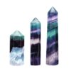 CrystalTears Fluorite Healing Crystal Wands Set Faceted Prism Gemstone Point Wand Carved Reiki Healing Stone with Box Gift for Christmas Fluorite-3pcs 20 71VCXp24CDL