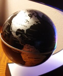 MOKOQI Magnetic Levitating Globe with LED Light, Cool Tech Gift for Men Father Boys and Girls , Birthday Gifts for Kids, Floating Globes World Desk Gadget Decor in Office Home/Display Frame Stand Plastic Black 29 71VD49GR 6L