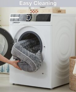 WNPETHOME Dog Beds for Extra Large Dogs, Washable, Bolster Sofa Bed with Waterproof Lining & Non-Skid Bottom, Orthopedic Egg Foam Couch for Pet Sleeping, Pet Bed 42.0"L x 30.0"W x 7.0"Th Grey 26 71VFU1follL