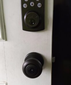 Kwikset Cove Entry Knob featuring SmartKey® in Venetian Bronze Standard Packaging 8 71VG5YuX25L