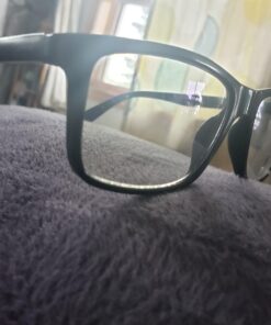 J+S Vision Blue Light Blocking Glasses | Computer Gaming/Working Glasses for Women Men | Anti Eyestrain Fatigue UV Glare Haka - Classic Rectangular Frame Haka - Black Frame - Low Color Distortion Lens 46 71VGNqoSVnL