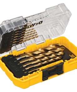 DEWALT Drill Bit Set, 14-Piece, 135 Degree Split Point, Titanium Nitride Coated, For Plastic, Wood and Metal (DW1354) 14-Piece Drill Bit Set Screwdriver Bit Set 20 71VGinwTPS